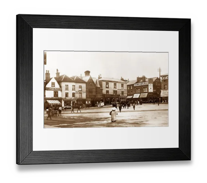 Framed Print : Market Place, Hitchin Framed Print : Market Place, Hitchin