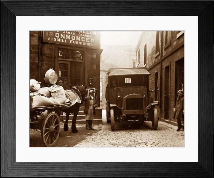 Framed Print : Holmfirth Towngate probably 1920s Framed Print : Holmfirth Towngate probably 1920s