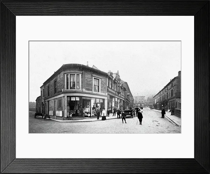 Framed Print : Holmfirth Victoria Square early 1900s Framed Print : Holmfirth Victoria Square early 1900s