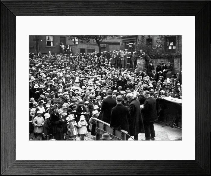Framed Print : Honley Whit Monday in 1923 Framed Print : Honley Whit Monday in 1923