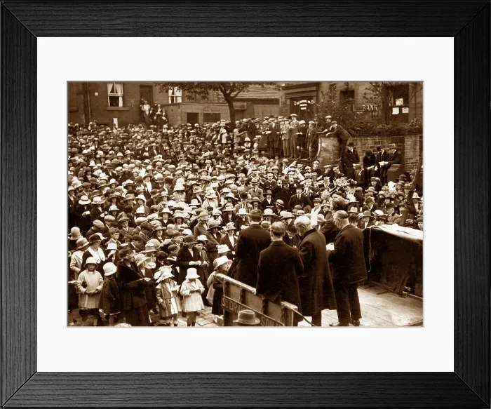 Framed Print : Honley, Whit Monday 1923 Framed Print : Honley, Whit Monday 1923