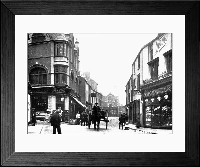 Framed Print : Market Street, Holyhead Anglesey Framed Print : Market Street, Holyhead Anglesey