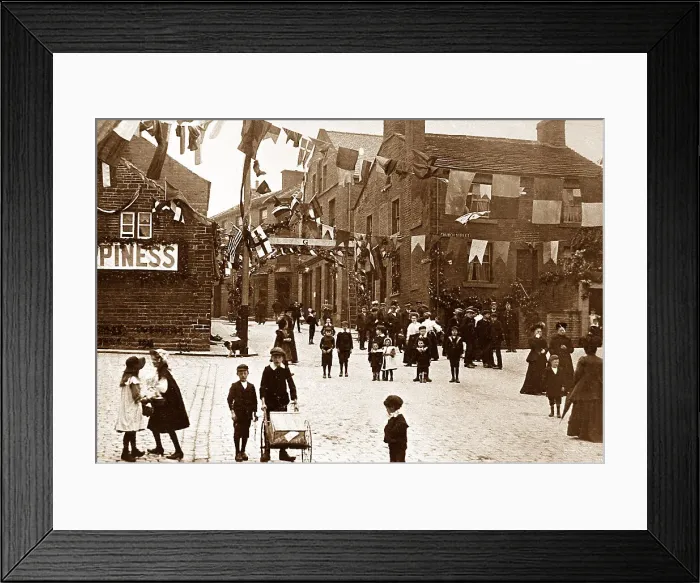 Framed Print : Market Place, Honley Framed Print : Market Place, Honley