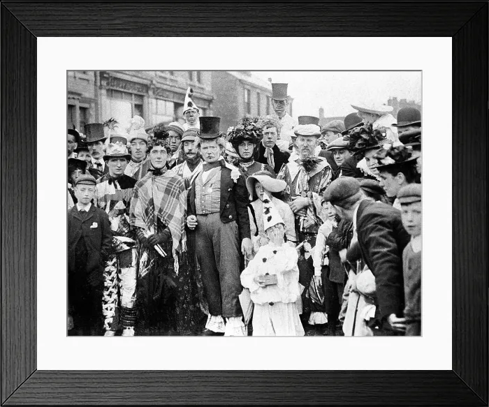 Framed Print : Horbury Bridge Carnival early 1900s Framed Print : Horbury Bridge Carnival early 1900s