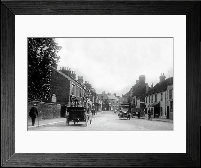 Framed Print : Hornsea Market Place probably 1920s Framed Print : Hornsea Market Place probably 1920s