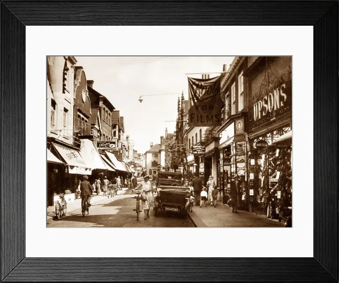 Framed Print : West Street and Middle Street, Horsham Framed Print : West Street and Middle Street, Horsham