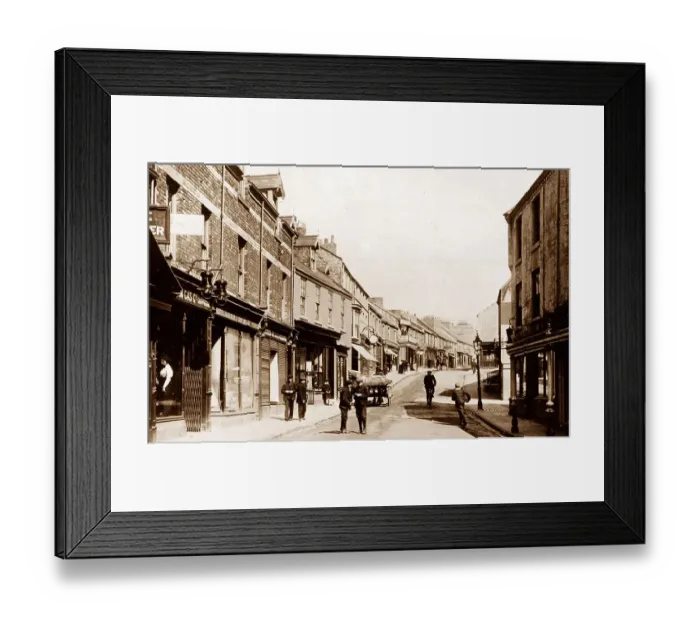 Framed Print : Houghton-le-Spring Sunderland Street early 1900s Framed Print : Houghton-le-Spring Sunderland Street early 1900s