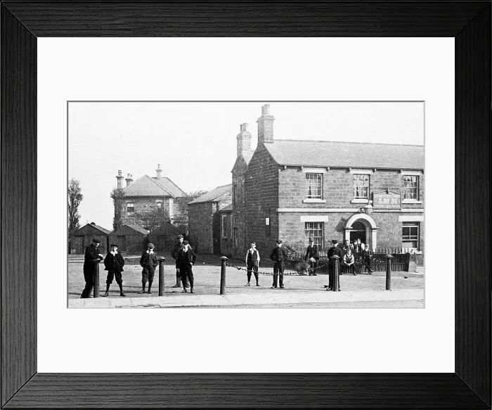 Framed Print : Hoyland Market Place early 1900s Framed Print : Hoyland Market Place early 1900s