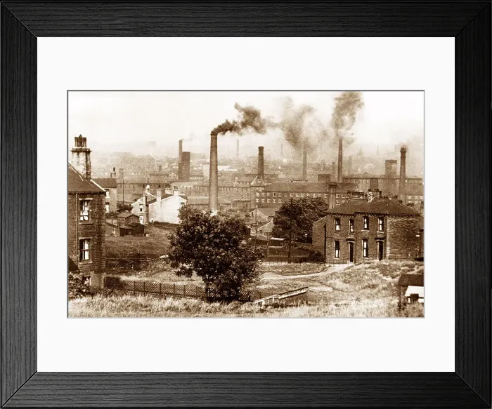 Framed Print : Huddersfield Newsome Primrose Hill early 1900s Framed Print : Huddersfield Newsome Primrose Hill early 1900s