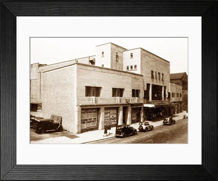 Framed Print : Huddersfield Ritz Cinema possibly 1940s Framed Print : Huddersfield Ritz Cinema possibly 1940s