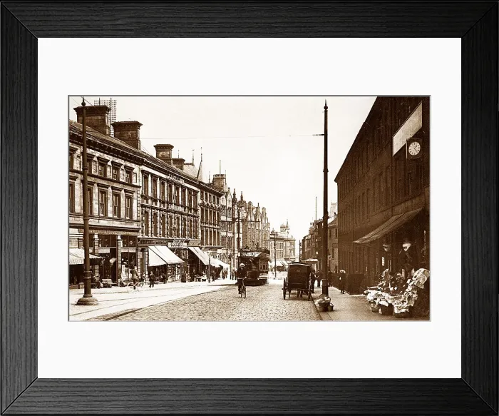 Framed Print : Huddersfield Westgate early 1900s Framed Print : Huddersfield Westgate early 1900s