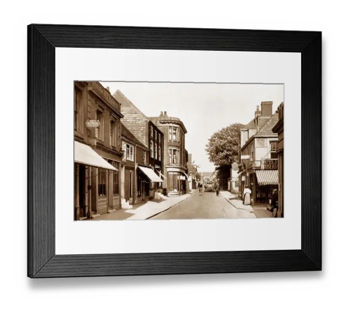 Framed Print : Hythe High Street early 1900s Framed Print : Hythe High Street early 1900s
