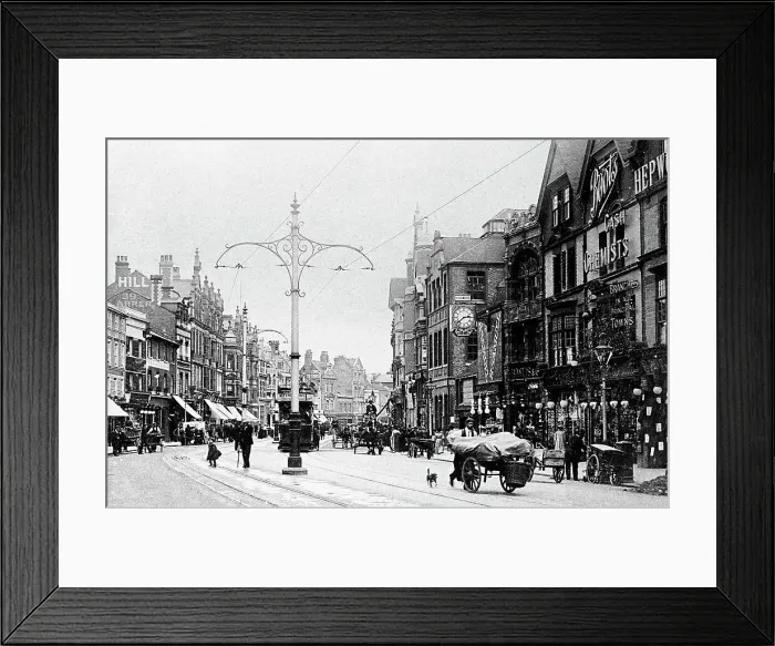 Framed Print : Reading Broad Street early 1900s Framed Print : Reading Broad Street early 1900s