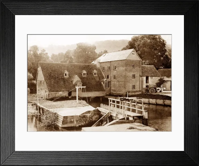 Framed Print : Streatley Mill early 1900s Framed Print : Streatley Mill early 1900s