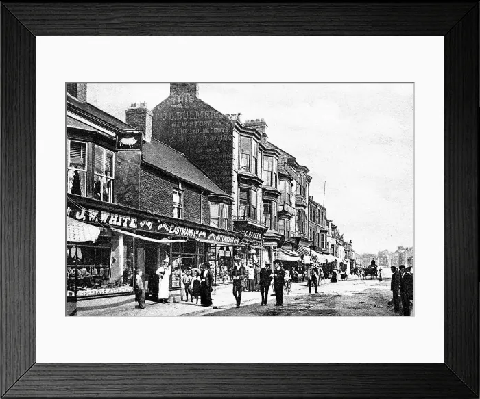 Framed Print : Redcar High Street early 1900s Framed Print : Redcar High Street early 1900s