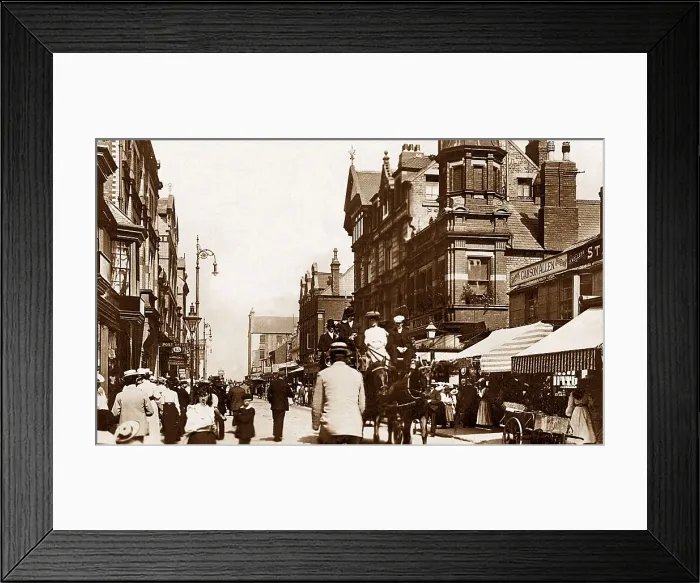 Framed Print : Rhyl High Street early 1900s Framed Print : Rhyl High Street early 1900s