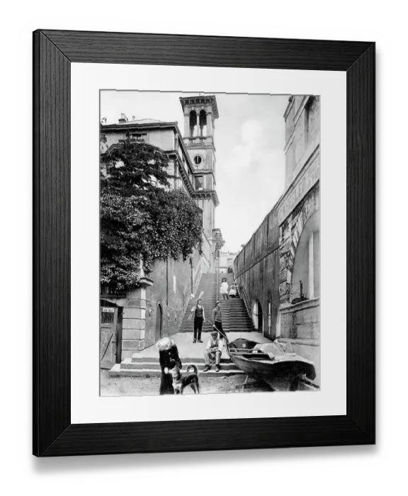 Framed Print : Richmond-upon-Thames The Steps early 1900s Framed Print : Richmond-upon-Thames The Steps early 1900s