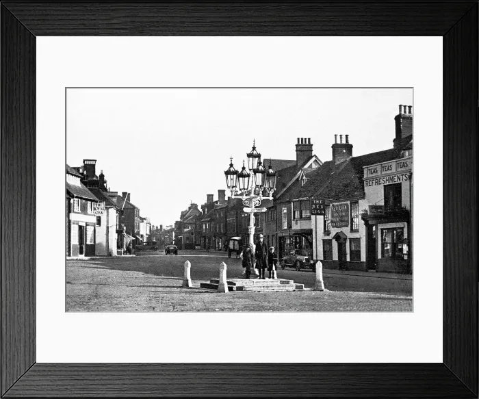 Framed Print : Ringwood Market Square probably 1920s Framed Print : Ringwood Market Square probably 1920s