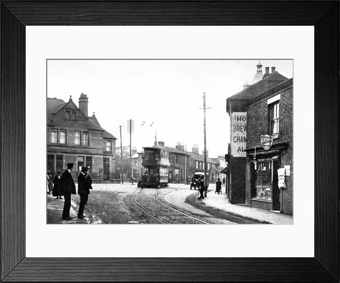 Framed Print : Ripley Nottingham Road early 1900s Framed Print : Ripley Nottingham Road early 1900s