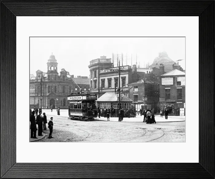 Framed Print : Rochdale Broadway early 1900s Framed Print : Rochdale Broadway early 1900s
