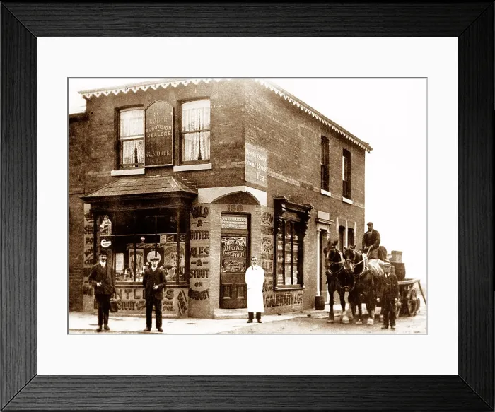 Framed Print : Galbraith Grocers, Rochdale Framed Print : Galbraith Grocers, Rochdale