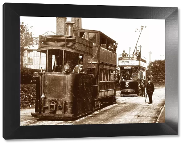 Rochdale steam and electric trams early 1900s