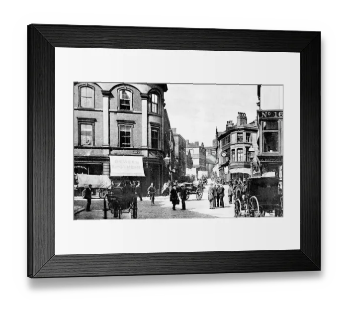 Framed Print : Rochdale Yorkshire Street early 1900s Framed Print : Rochdale Yorkshire Street early 1900s