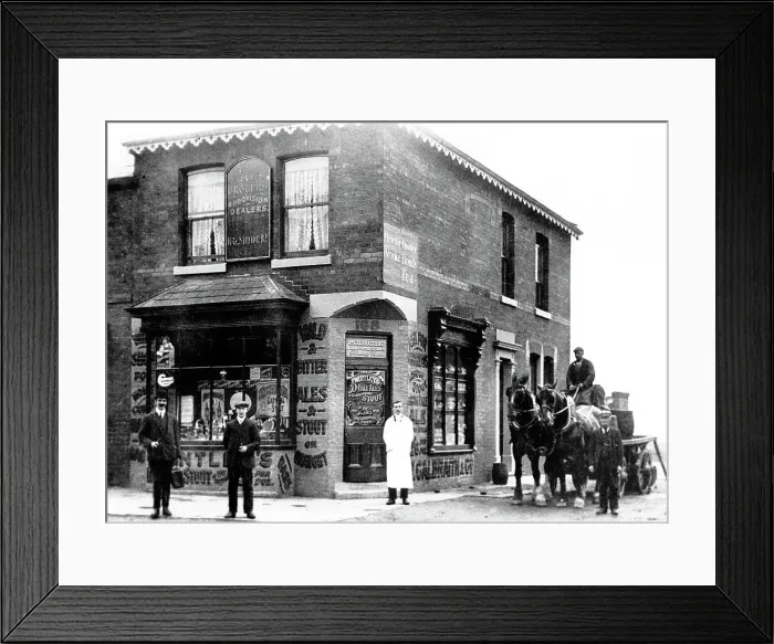 Framed Print : Rochdale Galbraith Grocers early 1900s Framed Print : Rochdale Galbraith Grocers early 1900s