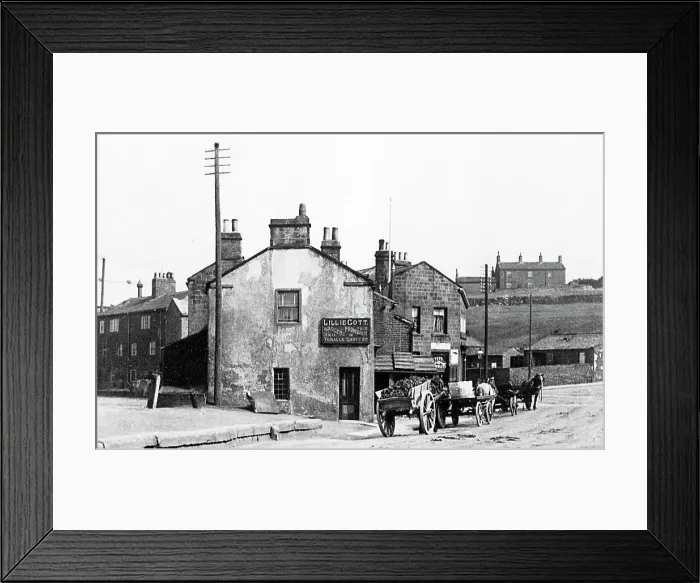 Framed Print : Rodley Station Road early 1900s Framed Print : Rodley Station Road early 1900s