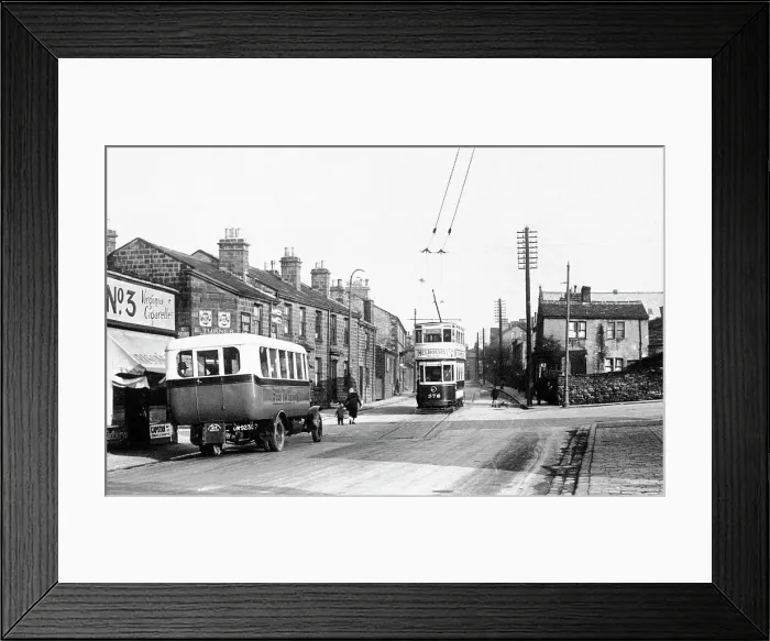 Framed Print : Rodley Town Street probably 1930s Framed Print : Rodley Town Street probably 1930s