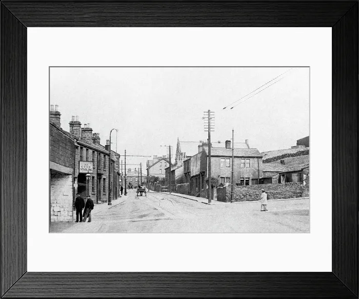 Framed Print : Rodley Tram Terminus early 1900s Framed Print : Rodley Tram Terminus early 1900s