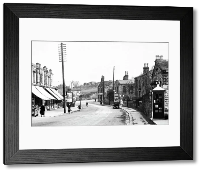 Framed Print : Rodley Town Street early 1900s Framed Print : Rodley Town Street early 1900s
