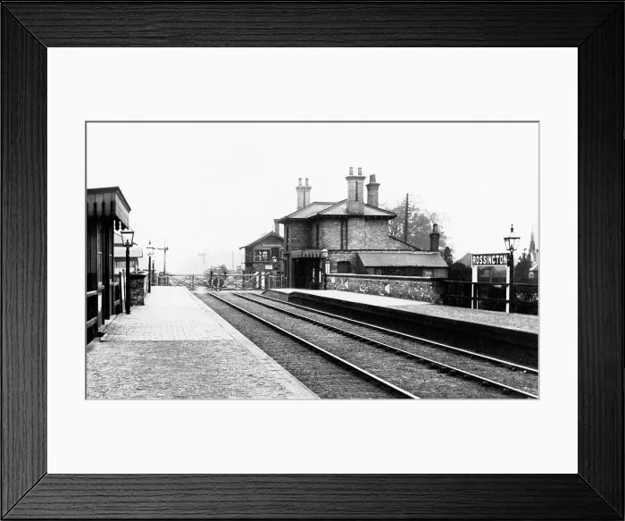 Framed Print : Rossington Railway Station early 1900s Framed Print : Rossington Railway Station early 1900s