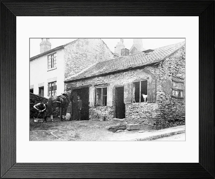 Framed Print : Kimberworth Old Smithy early 1900s Framed Print : Kimberworth Old Smithy early 1900s