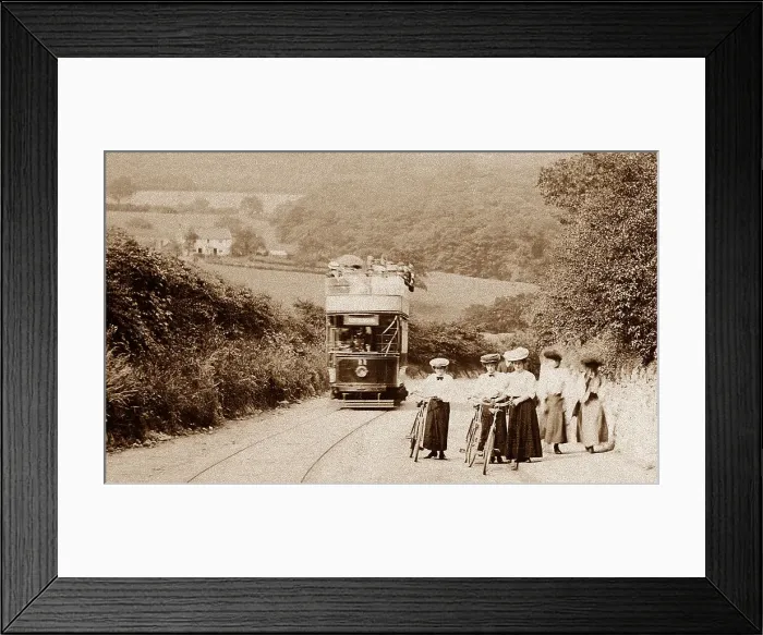 Framed Print : Rawmarsh Warren Hill tram early 1900s Framed Print : Rawmarsh Warren Hill tram early 1900s