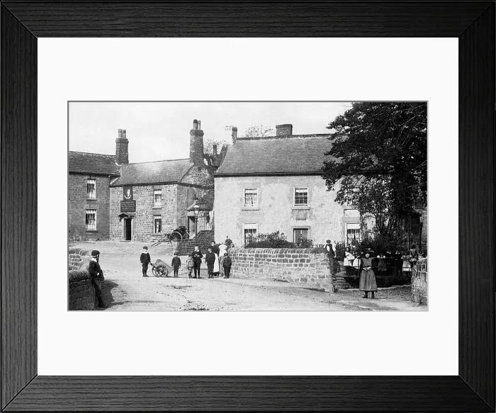 Framed Print : Whiston Pleasley Road early 1900s Framed Print : Whiston Pleasley Road early 1900s