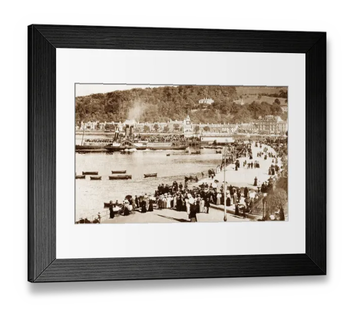 Framed Print : Rothesay Esplanade Victorian period Framed Print : Rothesay Esplanade Victorian period