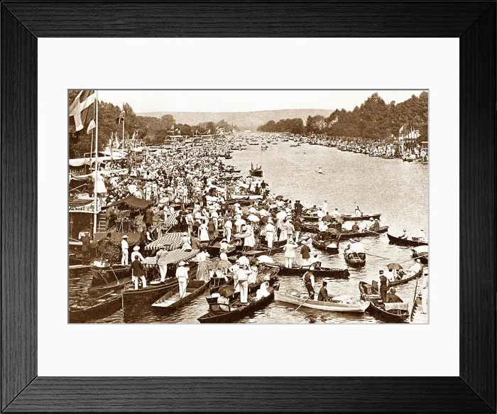 Framed Print : Henley-on-Thames Regatta early 1900s Framed Print : Henley-on-Thames Regatta early 1900s