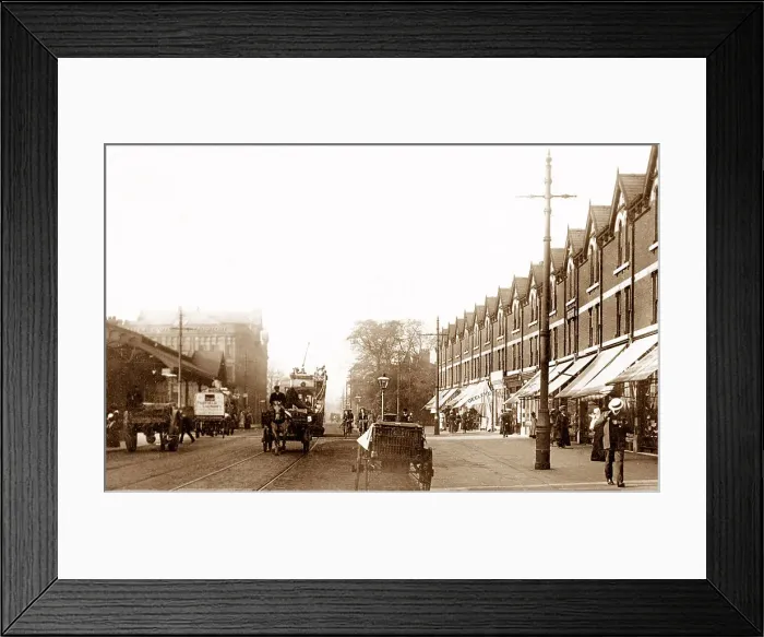 Framed Print : Rusholme Wilmslow Road early 1900s Framed Print : Rusholme Wilmslow Road early 1900s