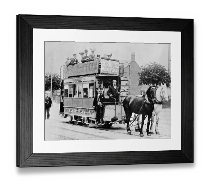 Framed Print : Horse tram, Northampton Framed Print : Horse tram, Northampton