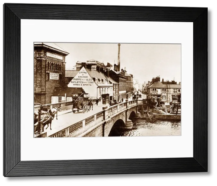 Framed Print : Northampton South Bridge early 1900s Framed Print : Northampton South Bridge early 1900s