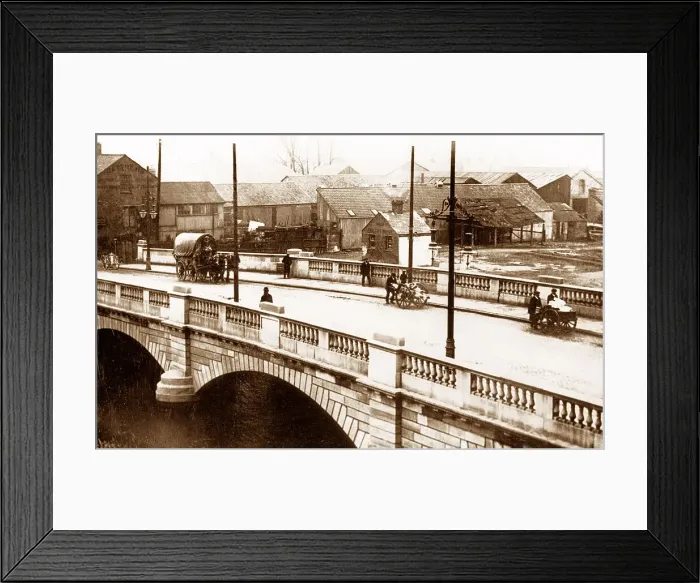 Framed Print : Northampton New South Bridge early 1900s Framed Print : Northampton New South Bridge early 1900s