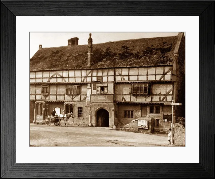 Framed Print : Norton St. Philip The George Hotel early 1900s Framed Print : Norton St. Philip The George Hotel early 1900s