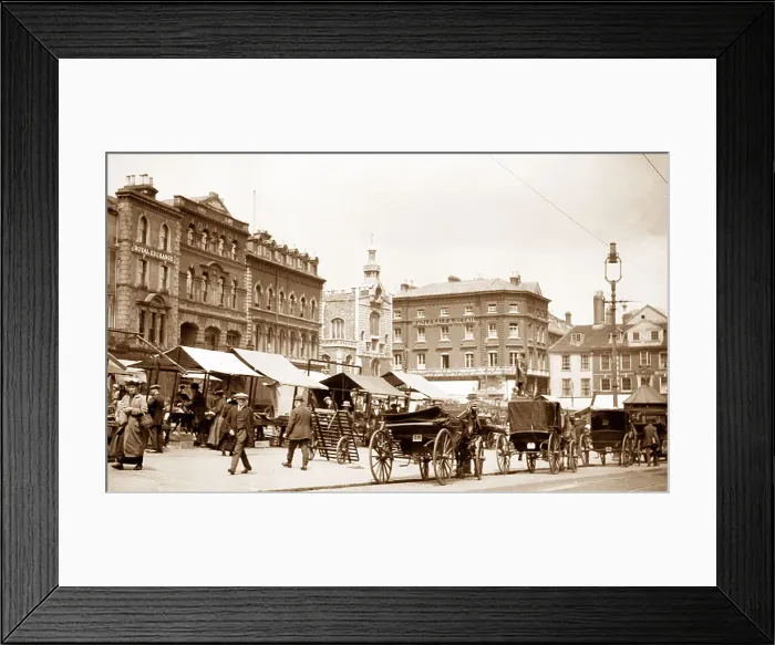 Framed Print : Market Place, Norwich Framed Print : Market Place, Norwich