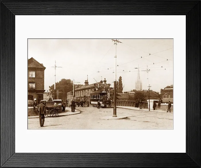 Framed Print : Norwich Prince Of Wales Road early 1900s Framed Print : Norwich Prince Of Wales Road early 1900s