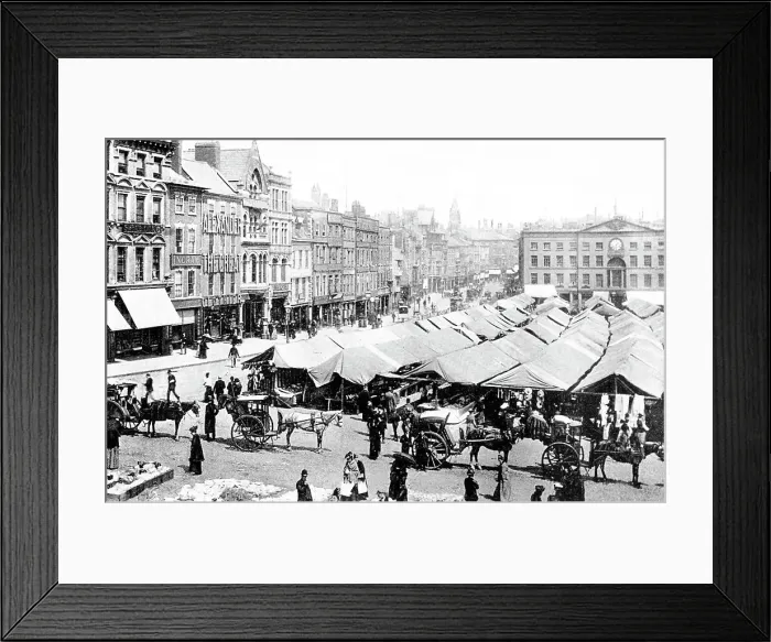 Framed Print : Market Place, Nottingham Framed Print : Market Place, Nottingham