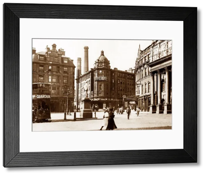 Framed Print : Nottingham Theatre Square early 1900s Framed Print : Nottingham Theatre Square early 1900s