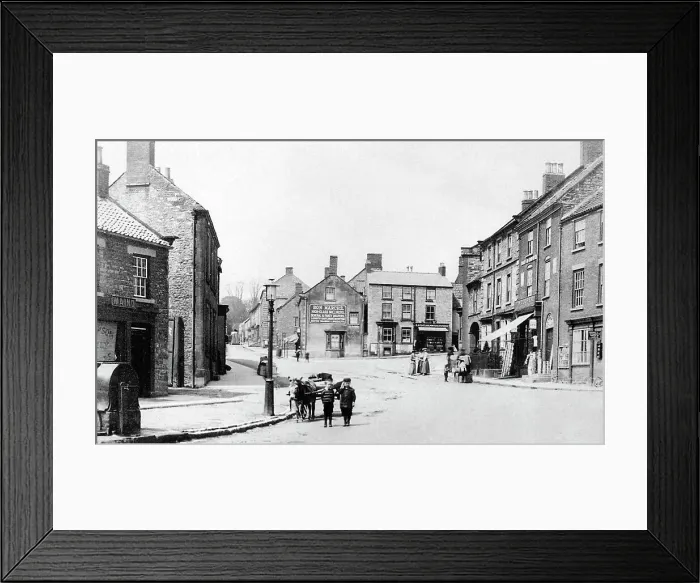 Framed Print : Kirbymoorside Market Place early 1900s Framed Print : Kirbymoorside Market Place early 1900s