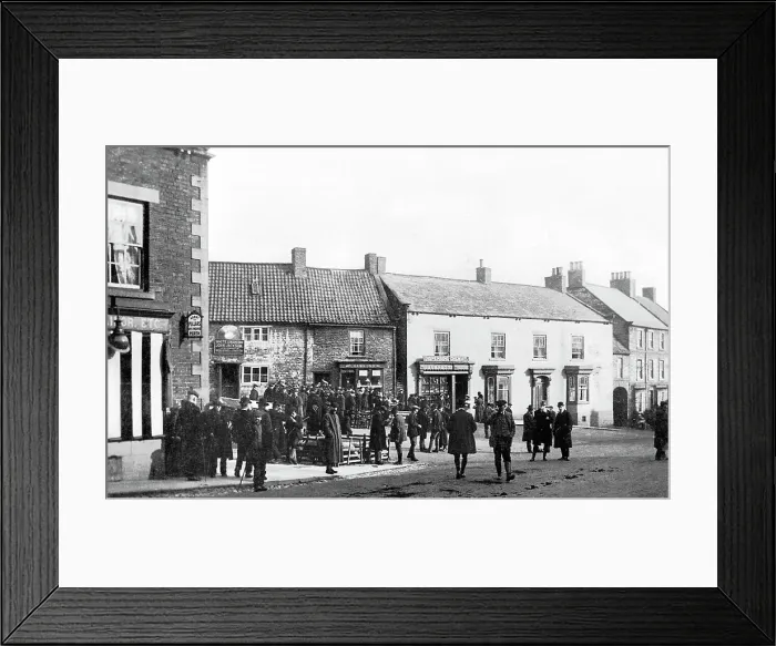 Framed Print : Kirbymoorside Market Place early 1900s Framed Print : Kirbymoorside Market Place early 1900s