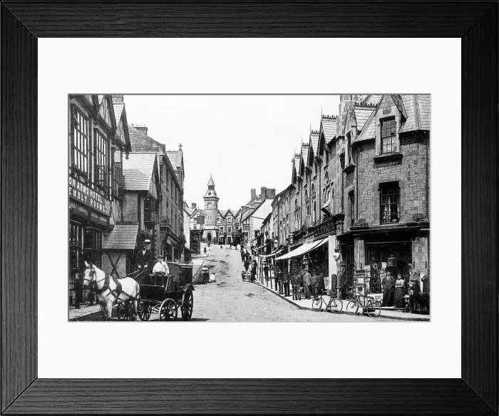 Framed Print : Broad Street, Knighton Framed Print : Broad Street, Knighton